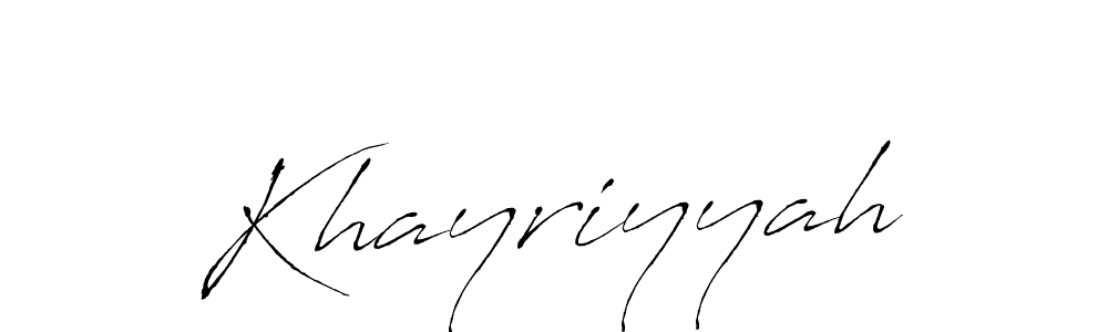 Make a beautiful signature design for name Khayriyyah. Use this online signature maker to create a handwritten signature for free. Khayriyyah signature style 6 images and pictures png