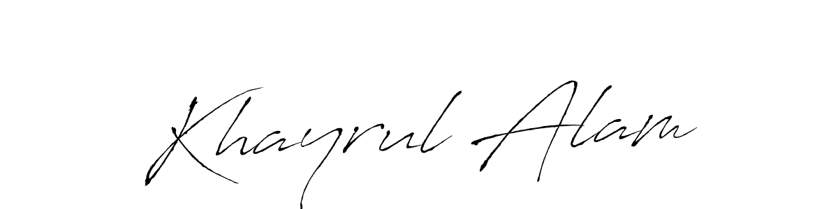 Khayrul Alam stylish signature style. Best Handwritten Sign (Antro_Vectra) for my name. Handwritten Signature Collection Ideas for my name Khayrul Alam. Khayrul Alam signature style 6 images and pictures png