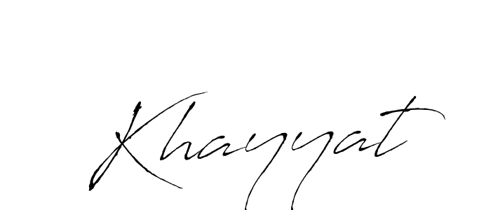 How to make Khayyat signature? Antro_Vectra is a professional autograph style. Create handwritten signature for Khayyat name. Khayyat signature style 6 images and pictures png