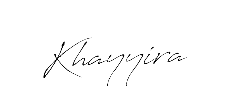 How to make Khayyira name signature. Use Antro_Vectra style for creating short signs online. This is the latest handwritten sign. Khayyira signature style 6 images and pictures png