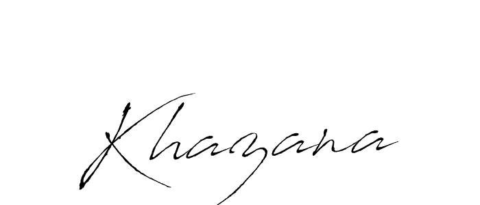 Khazana stylish signature style. Best Handwritten Sign (Antro_Vectra) for my name. Handwritten Signature Collection Ideas for my name Khazana. Khazana signature style 6 images and pictures png