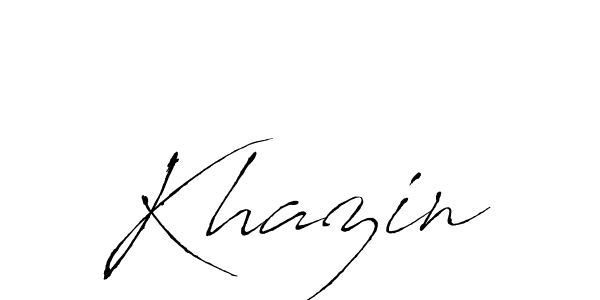Antro_Vectra is a professional signature style that is perfect for those who want to add a touch of class to their signature. It is also a great choice for those who want to make their signature more unique. Get Khazin name to fancy signature for free. Khazin signature style 6 images and pictures png