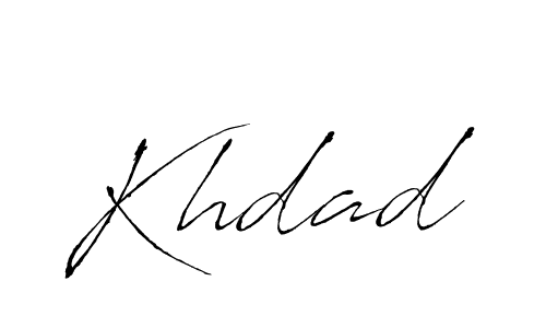 Also we have Khdad name is the best signature style. Create professional handwritten signature collection using Antro_Vectra autograph style. Khdad signature style 6 images and pictures png