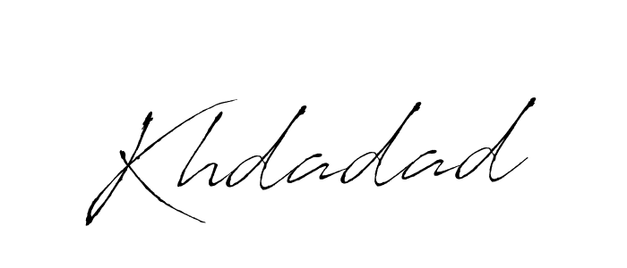 Make a beautiful signature design for name Khdadad. With this signature (Antro_Vectra) style, you can create a handwritten signature for free. Khdadad signature style 6 images and pictures png
