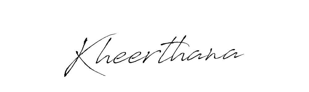 Kheerthana stylish signature style. Best Handwritten Sign (Antro_Vectra) for my name. Handwritten Signature Collection Ideas for my name Kheerthana. Kheerthana signature style 6 images and pictures png