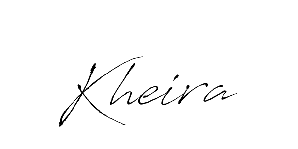 Use a signature maker to create a handwritten signature online. With this signature software, you can design (Antro_Vectra) your own signature for name Kheira. Kheira signature style 6 images and pictures png