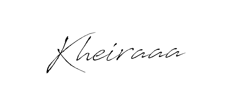 Make a beautiful signature design for name Kheiraaa. With this signature (Antro_Vectra) style, you can create a handwritten signature for free. Kheiraaa signature style 6 images and pictures png