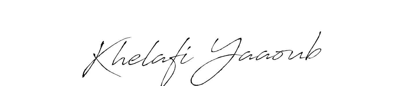 Also we have Khelafi Yaaoub name is the best signature style. Create professional handwritten signature collection using Antro_Vectra autograph style. Khelafi Yaaoub signature style 6 images and pictures png