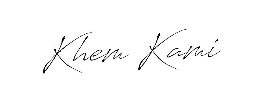 The best way (Antro_Vectra) to make a short signature is to pick only two or three words in your name. The name Khem Kami include a total of six letters. For converting this name. Khem Kami signature style 6 images and pictures png