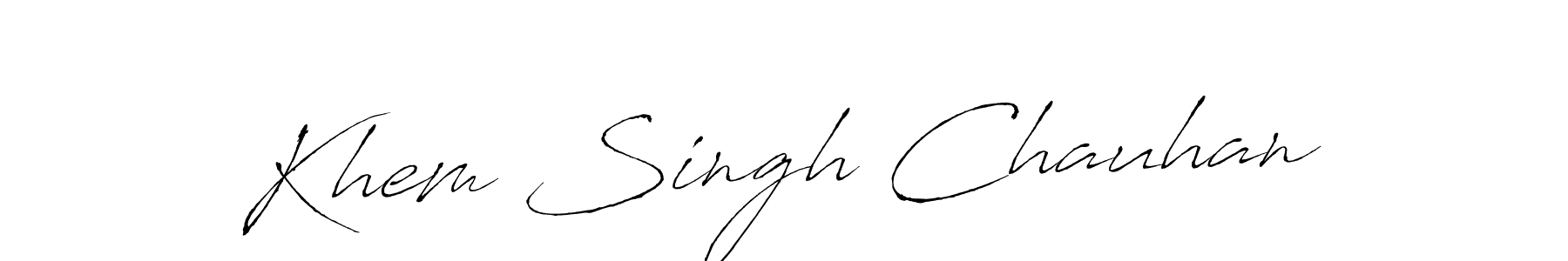 Once you've used our free online signature maker to create your best signature Antro_Vectra style, it's time to enjoy all of the benefits that Khem Singh Chauhan name signing documents. Khem Singh Chauhan signature style 6 images and pictures png