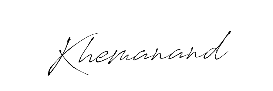 Also You can easily find your signature by using the search form. We will create Khemanand name handwritten signature images for you free of cost using Antro_Vectra sign style. Khemanand signature style 6 images and pictures png
