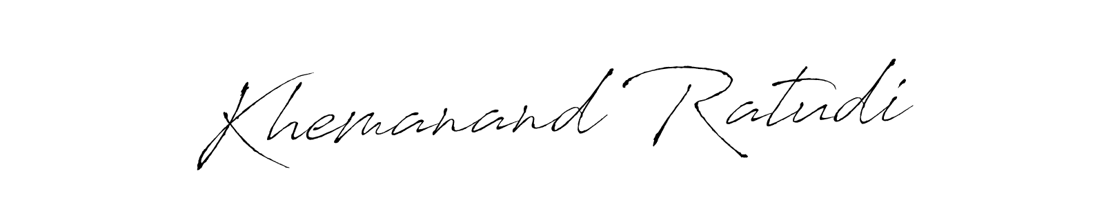 It looks lik you need a new signature style for name Khemanand Ratudi. Design unique handwritten (Antro_Vectra) signature with our free signature maker in just a few clicks. Khemanand Ratudi signature style 6 images and pictures png