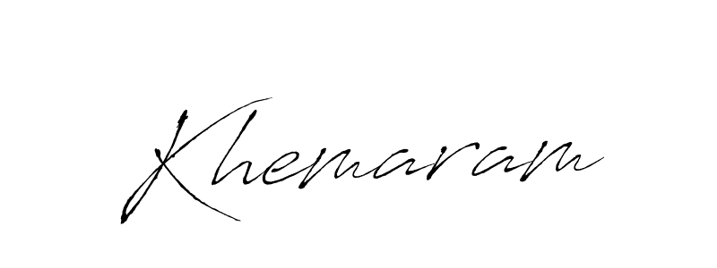 Also we have Khemaram name is the best signature style. Create professional handwritten signature collection using Antro_Vectra autograph style. Khemaram signature style 6 images and pictures png