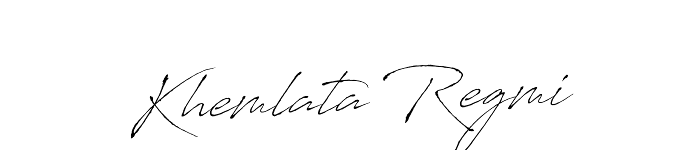 Also You can easily find your signature by using the search form. We will create Khemlata Regmi name handwritten signature images for you free of cost using Antro_Vectra sign style. Khemlata Regmi signature style 6 images and pictures png