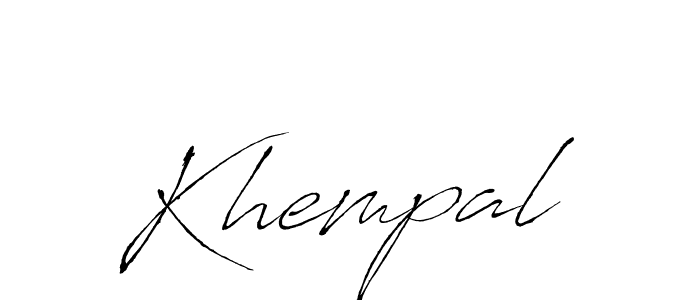 How to make Khempal name signature. Use Antro_Vectra style for creating short signs online. This is the latest handwritten sign. Khempal signature style 6 images and pictures png