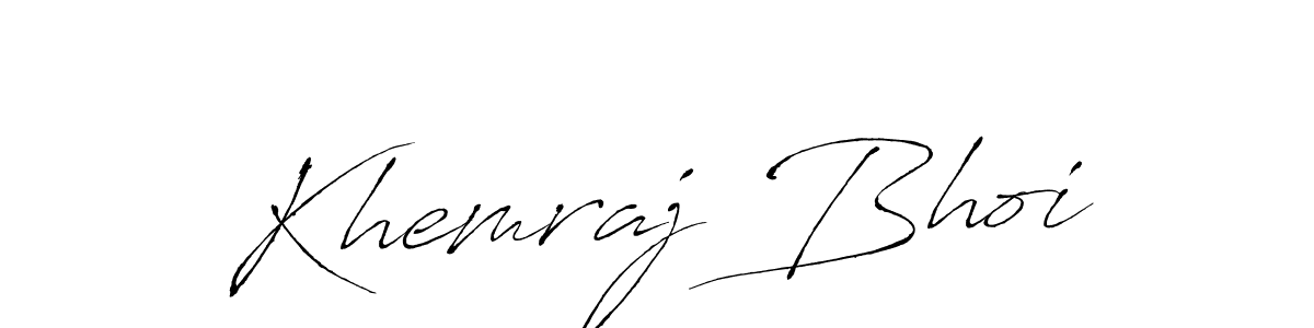 Antro_Vectra is a professional signature style that is perfect for those who want to add a touch of class to their signature. It is also a great choice for those who want to make their signature more unique. Get Khemraj Bhoi name to fancy signature for free. Khemraj Bhoi signature style 6 images and pictures png