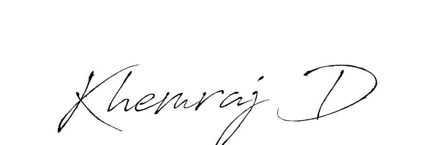 How to make Khemraj D name signature. Use Antro_Vectra style for creating short signs online. This is the latest handwritten sign. Khemraj D signature style 6 images and pictures png