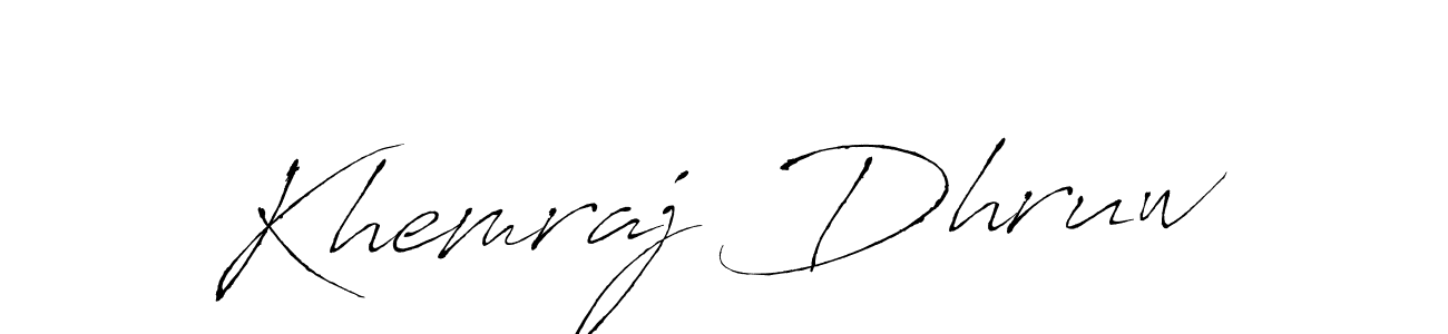 You should practise on your own different ways (Antro_Vectra) to write your name (Khemraj Dhruw) in signature. don't let someone else do it for you. Khemraj Dhruw signature style 6 images and pictures png