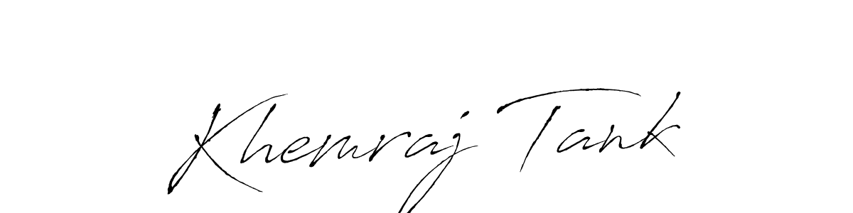 Make a beautiful signature design for name Khemraj Tank. Use this online signature maker to create a handwritten signature for free. Khemraj Tank signature style 6 images and pictures png