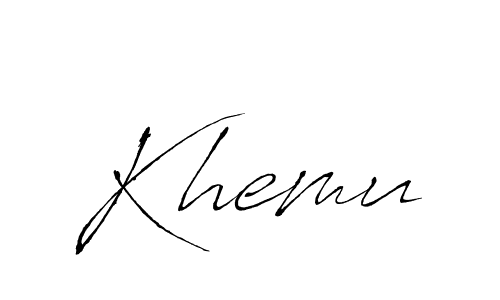 if you are searching for the best signature style for your name Khemu. so please give up your signature search. here we have designed multiple signature styles  using Antro_Vectra. Khemu signature style 6 images and pictures png