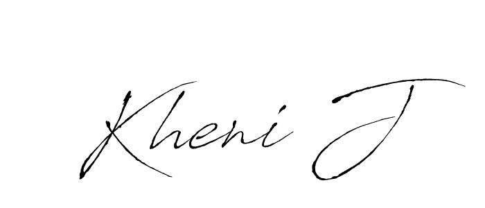 Also we have Kheni J name is the best signature style. Create professional handwritten signature collection using Antro_Vectra autograph style. Kheni J signature style 6 images and pictures png