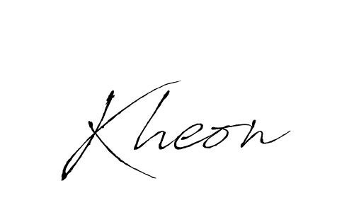 How to make Kheon name signature. Use Antro_Vectra style for creating short signs online. This is the latest handwritten sign. Kheon signature style 6 images and pictures png