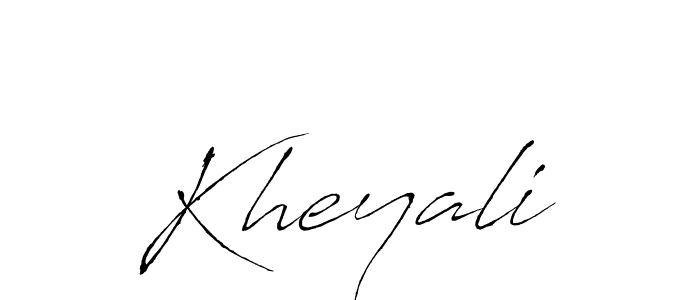 Make a beautiful signature design for name Kheyali. With this signature (Antro_Vectra) style, you can create a handwritten signature for free. Kheyali signature style 6 images and pictures png