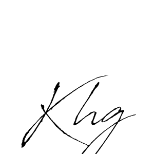 Khg stylish signature style. Best Handwritten Sign (Antro_Vectra) for my name. Handwritten Signature Collection Ideas for my name Khg. Khg signature style 6 images and pictures png