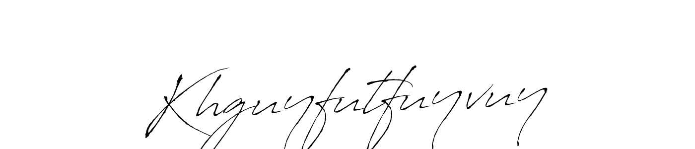 Create a beautiful signature design for name Khguyfutfuyvuy. With this signature (Antro_Vectra) fonts, you can make a handwritten signature for free. Khguyfutfuyvuy signature style 6 images and pictures png