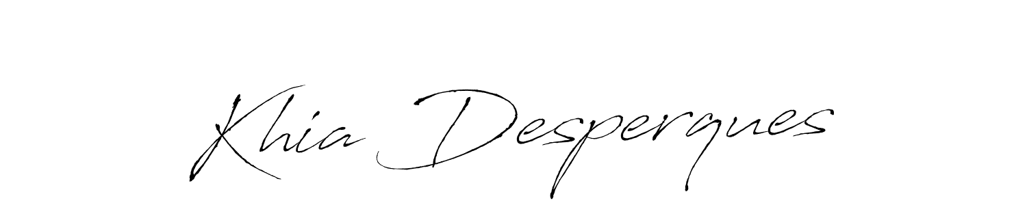 It looks lik you need a new signature style for name Khia Desperques. Design unique handwritten (Antro_Vectra) signature with our free signature maker in just a few clicks. Khia Desperques signature style 6 images and pictures png