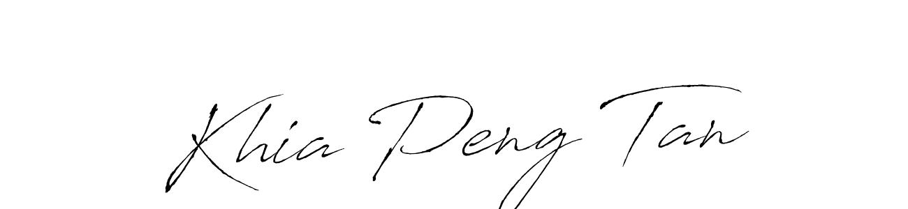 How to make Khia Peng Tan signature? Antro_Vectra is a professional autograph style. Create handwritten signature for Khia Peng Tan name. Khia Peng Tan signature style 6 images and pictures png