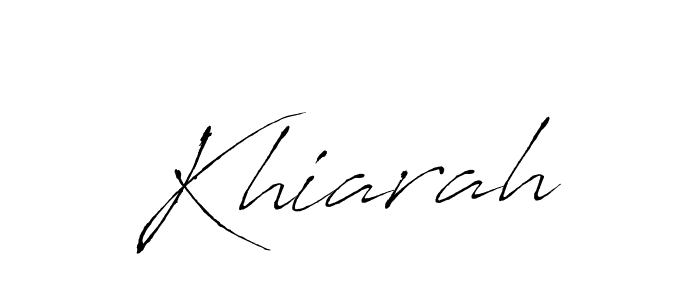 Khiarah stylish signature style. Best Handwritten Sign (Antro_Vectra) for my name. Handwritten Signature Collection Ideas for my name Khiarah. Khiarah signature style 6 images and pictures png