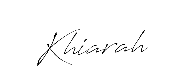 Khiarah stylish signature style. Best Handwritten Sign (Antro_Vectra) for my name. Handwritten Signature Collection Ideas for my name Khiarah. Khiarah signature style 6 images and pictures png