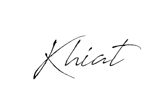 Antro_Vectra is a professional signature style that is perfect for those who want to add a touch of class to their signature. It is also a great choice for those who want to make their signature more unique. Get Khiat name to fancy signature for free. Khiat signature style 6 images and pictures png