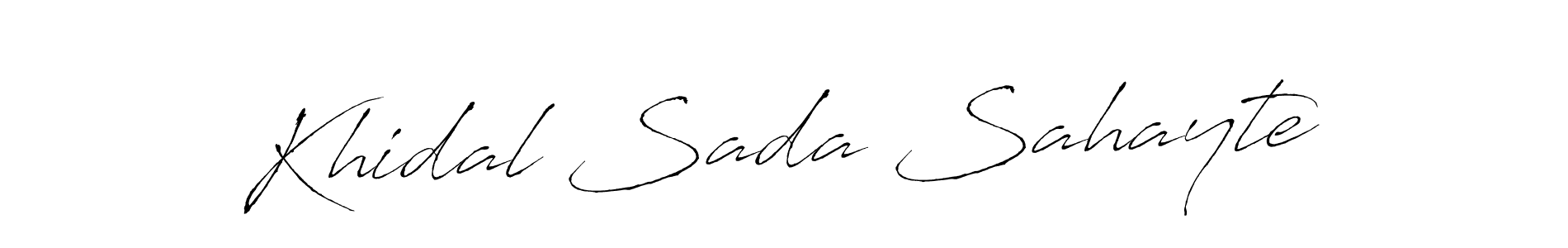 Also we have Khidal Sada Sahayte name is the best signature style. Create professional handwritten signature collection using Antro_Vectra autograph style. Khidal Sada Sahayte signature style 6 images and pictures png