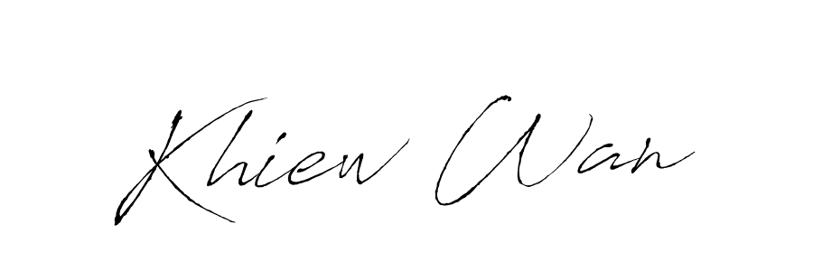 if you are searching for the best signature style for your name Khiew Wan. so please give up your signature search. here we have designed multiple signature styles  using Antro_Vectra. Khiew Wan signature style 6 images and pictures png