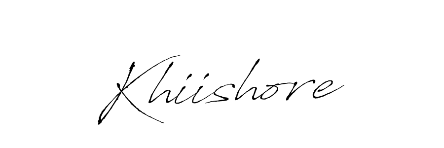 Khiishore stylish signature style. Best Handwritten Sign (Antro_Vectra) for my name. Handwritten Signature Collection Ideas for my name Khiishore. Khiishore signature style 6 images and pictures png