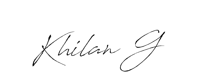 Also You can easily find your signature by using the search form. We will create Khilan G name handwritten signature images for you free of cost using Antro_Vectra sign style. Khilan G signature style 6 images and pictures png