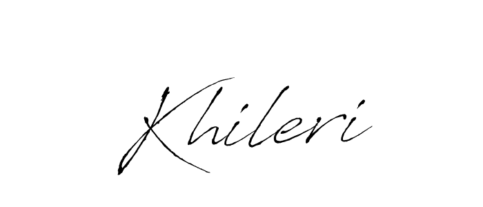 Antro_Vectra is a professional signature style that is perfect for those who want to add a touch of class to their signature. It is also a great choice for those who want to make their signature more unique. Get Khileri name to fancy signature for free. Khileri signature style 6 images and pictures png