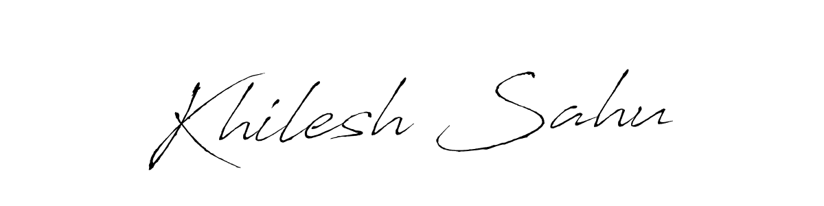 Use a signature maker to create a handwritten signature online. With this signature software, you can design (Antro_Vectra) your own signature for name Khilesh Sahu. Khilesh Sahu signature style 6 images and pictures png