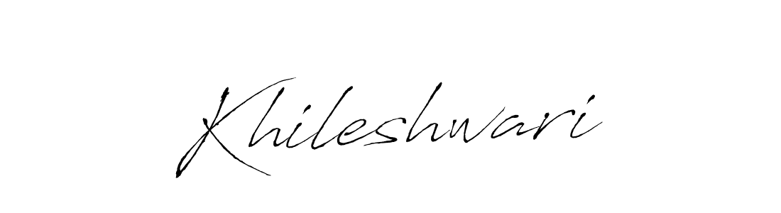 How to make Khileshwari signature? Antro_Vectra is a professional autograph style. Create handwritten signature for Khileshwari name. Khileshwari signature style 6 images and pictures png