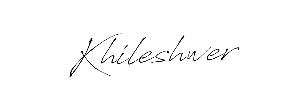 You should practise on your own different ways (Antro_Vectra) to write your name (Khileshwer) in signature. don't let someone else do it for you. Khileshwer signature style 6 images and pictures png