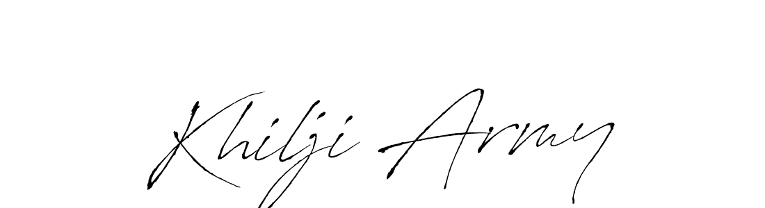 Create a beautiful signature design for name Khilji Army. With this signature (Antro_Vectra) fonts, you can make a handwritten signature for free. Khilji Army signature style 6 images and pictures png