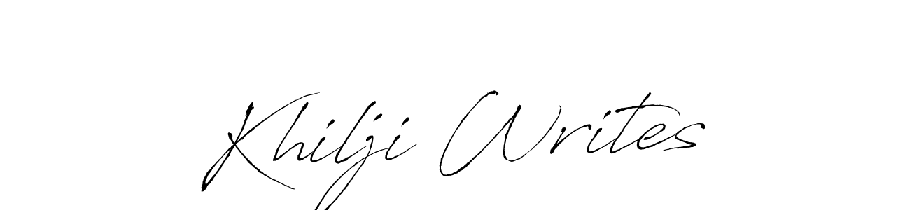 How to make Khilji Writes signature? Antro_Vectra is a professional autograph style. Create handwritten signature for Khilji Writes name. Khilji Writes signature style 6 images and pictures png