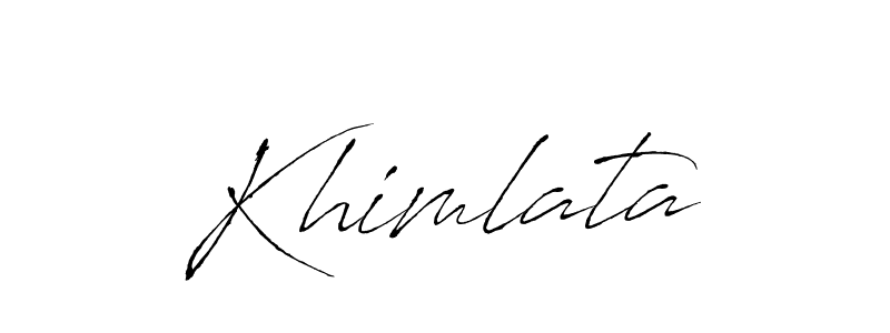 The best way (Antro_Vectra) to make a short signature is to pick only two or three words in your name. The name Khimlata include a total of six letters. For converting this name. Khimlata signature style 6 images and pictures png