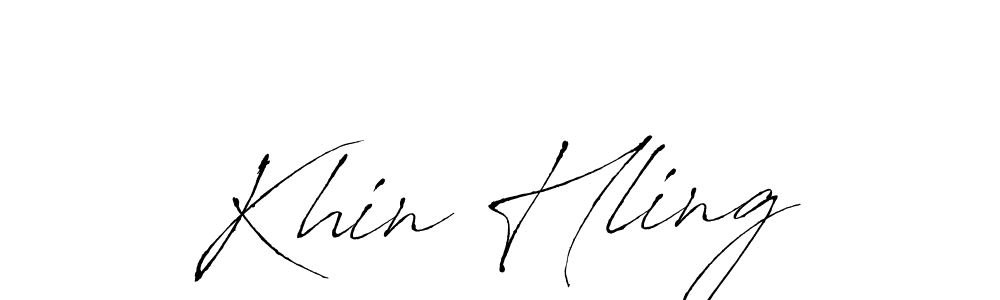 How to make Khin Hling signature? Antro_Vectra is a professional autograph style. Create handwritten signature for Khin Hling name. Khin Hling signature style 6 images and pictures png