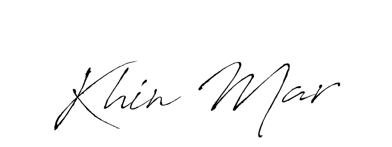 Khin Mar stylish signature style. Best Handwritten Sign (Antro_Vectra) for my name. Handwritten Signature Collection Ideas for my name Khin Mar. Khin Mar signature style 6 images and pictures png