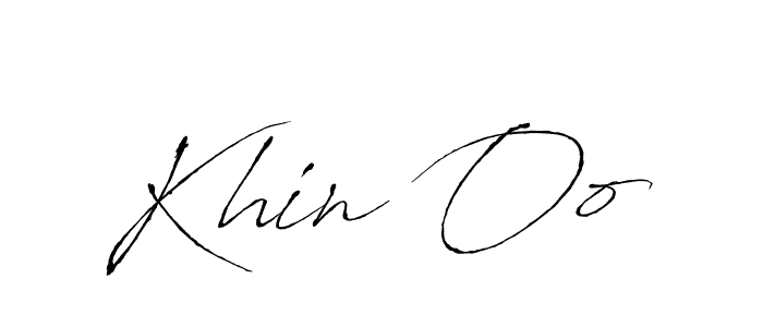 How to make Khin Oo name signature. Use Antro_Vectra style for creating short signs online. This is the latest handwritten sign. Khin Oo signature style 6 images and pictures png