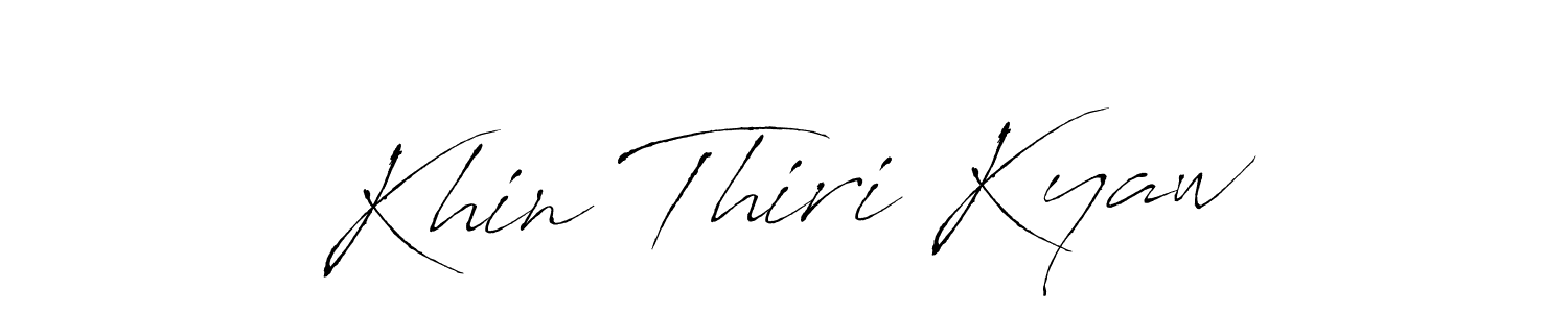 How to make Khin Thiri Kyaw signature? Antro_Vectra is a professional autograph style. Create handwritten signature for Khin Thiri Kyaw name. Khin Thiri Kyaw signature style 6 images and pictures png