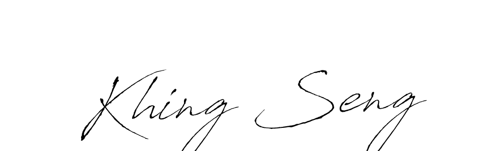 Similarly Antro_Vectra is the best handwritten signature design. Signature creator online .You can use it as an online autograph creator for name Khing Seng. Khing Seng signature style 6 images and pictures png